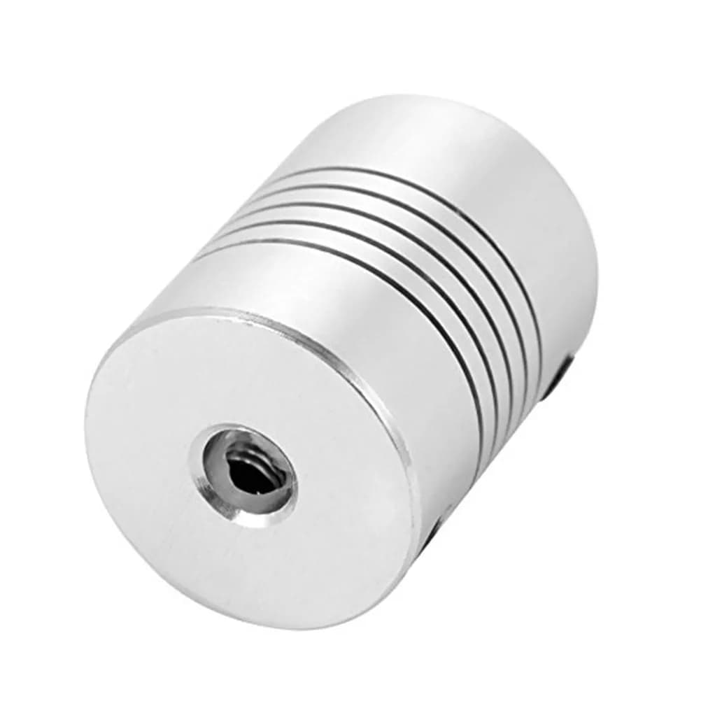 4 Pezzi Giunto di Accoppiamento in Alluminio da 5mm per Motori, Flessibile e a Presa Sicura per Motori Stepper, Stampanti 3D, Macchine CNC