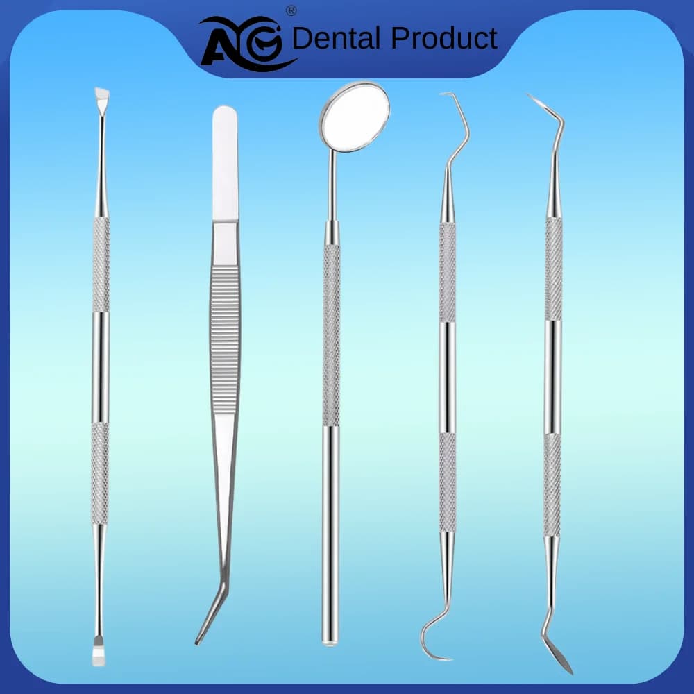 Dental Mirror, Stainless Steel Grips, Angle Round, Dentist Tools, Cleaning & Whitening Dents, Dentifying Tools/1