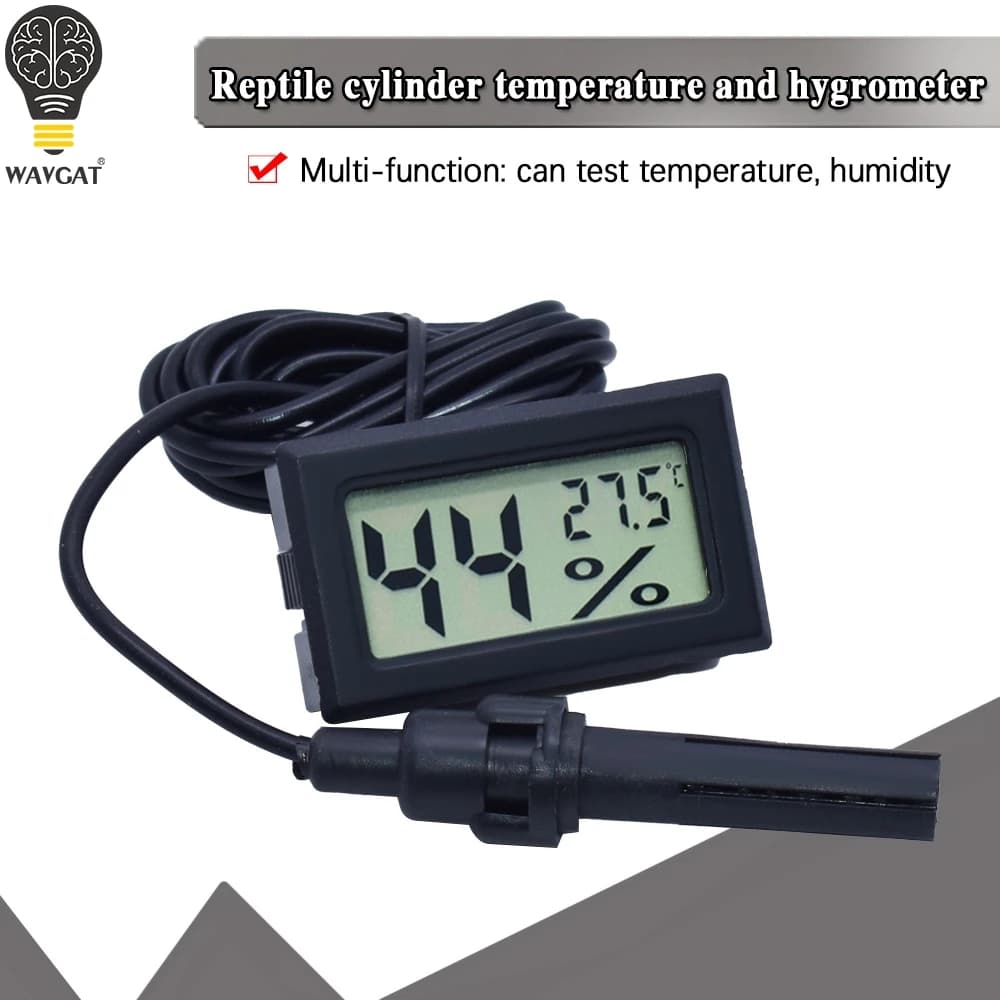 Termometro digitale Mini Display LCD Misuratore Frigoriferi Congelatori Raffreddatori Acquario Per refrigeratori da -50 a 110 Mini strumento sonda da 1 M