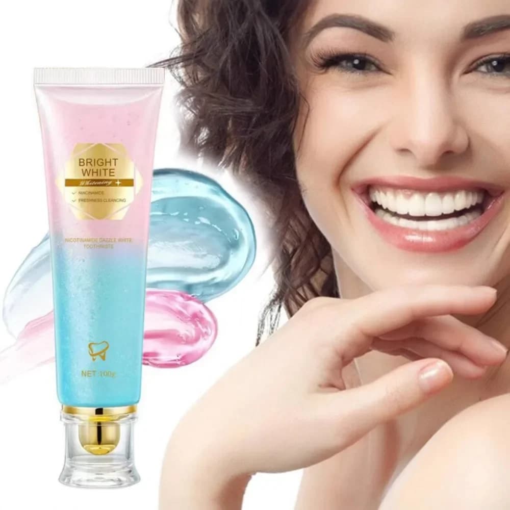 Dentifricio alla niacinamide sbiancante per i denti e elimina l'alito cattivo, dentifricio per l'alito fresco per il commercio estero, per rimuovere le macchie gialle
