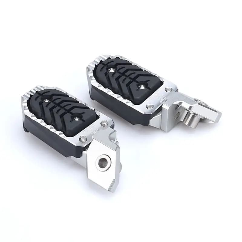 Poggiapiedi Semplici per Moto, Accessori per BMW F850GS ADVENTURE F850 GS Adventure ADV F750GS (Argento)