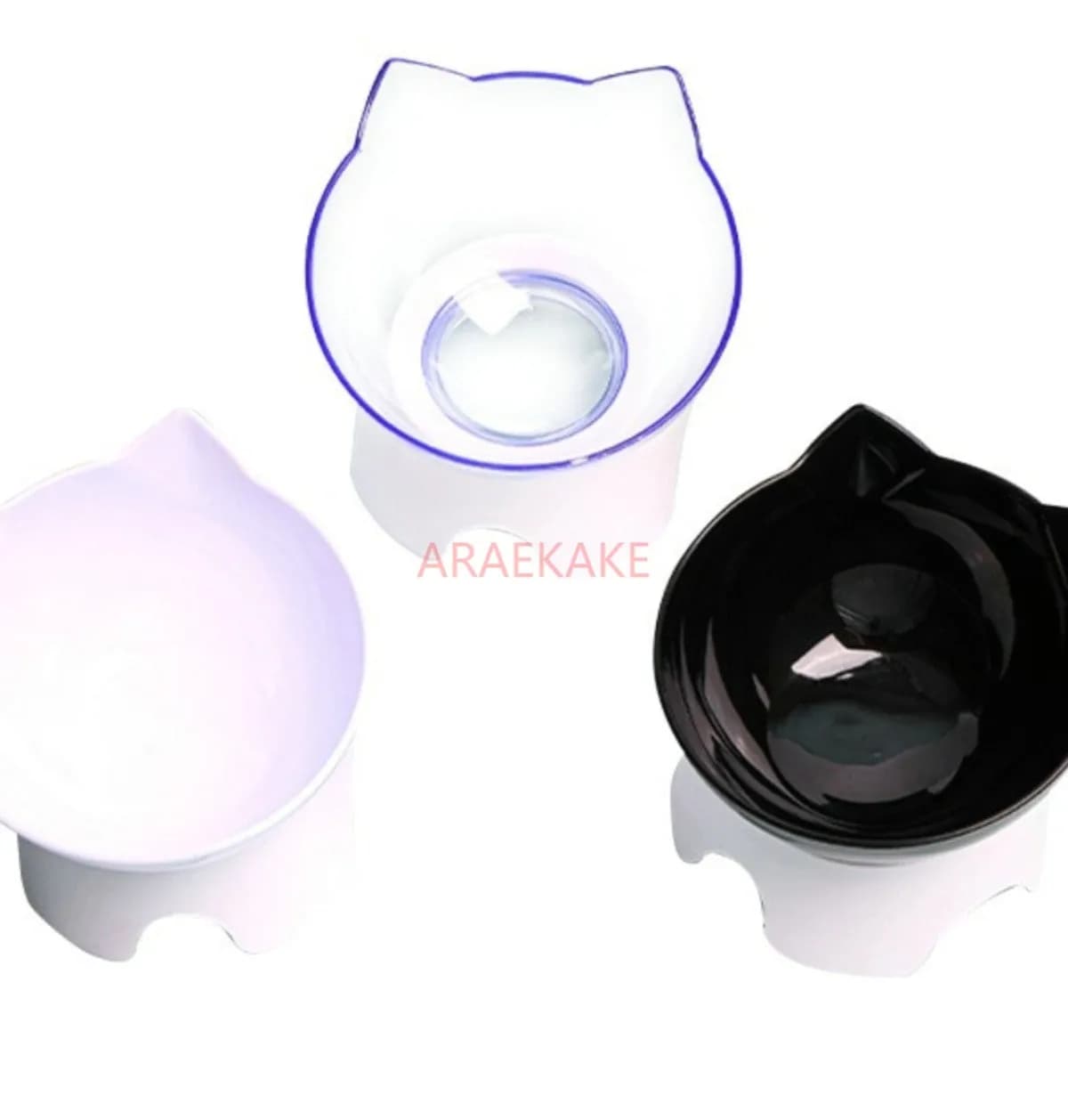 Pet Feeding Bowl Dog Bowl Pet Plate Pet Supplies 15° Transparent Cat Food Bowl