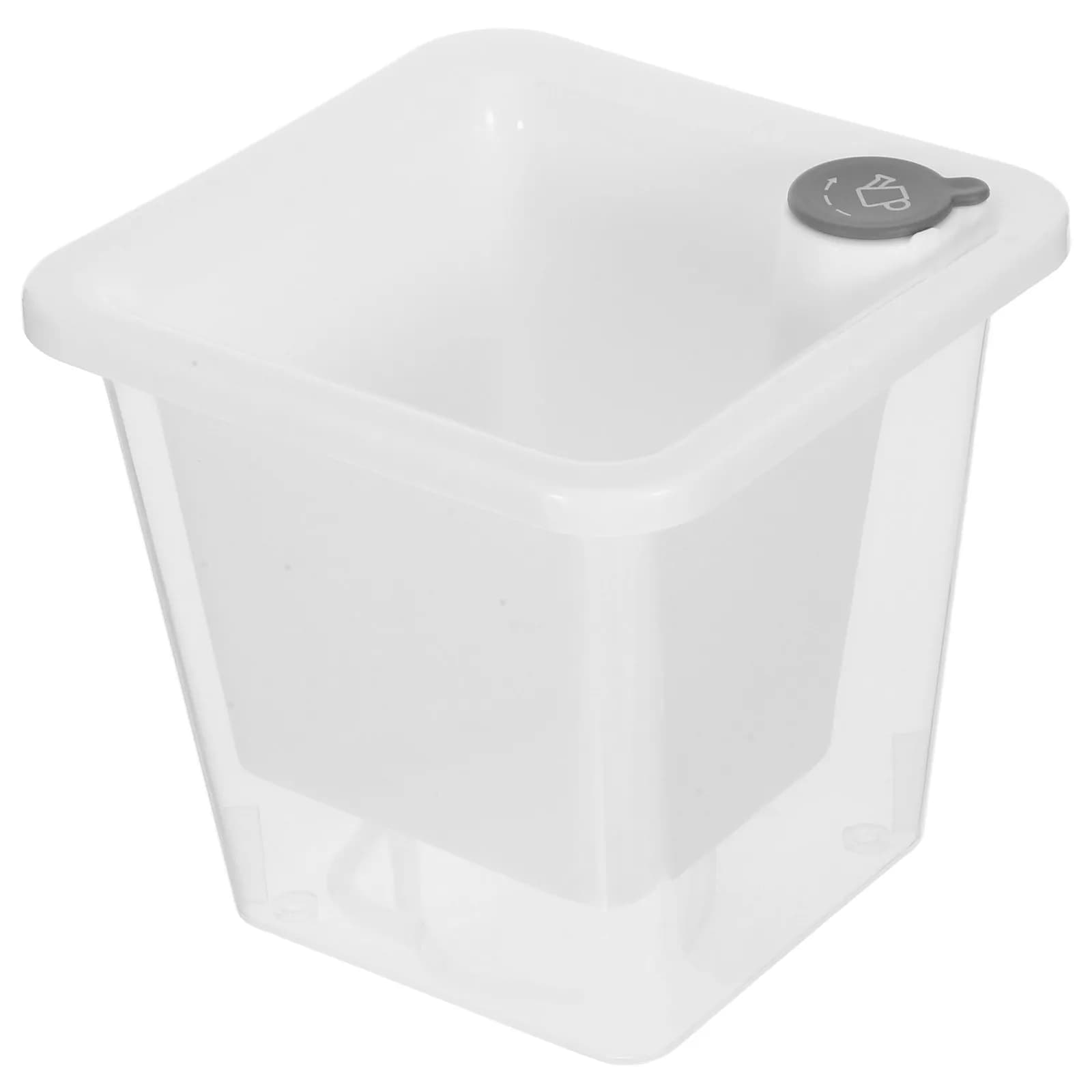 Mini Vaso da Balcone con Bordo Stretto e Sistema di Auto-Irrigazione, Salvaspazio per Piante da Interno ed Esterno, Ideale per Giardinaggio Urbano