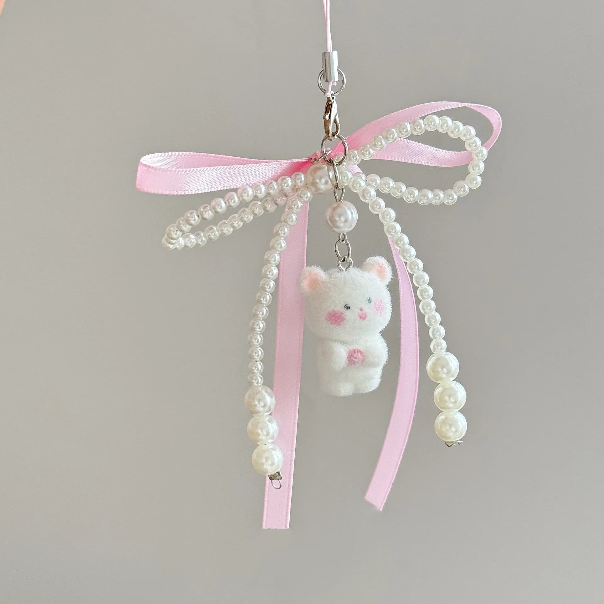 Animali di peluche Cinghie per cellulare Stile coreano Portachiavi carino Cordino per custodia per iPhone Decorazione Ciondolo Regalo di compleanno per ragazza