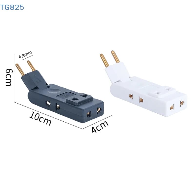 【AN】【NH】4 In 1 Wall Outlet Extension EU Electrical Socket 180 Degree Plug Adapter Travel Aadapter Portable Power Converter
