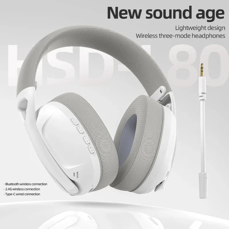 SMAILWOLF L80 Bluetooth wireless wired three-mode gaming headset laptop home lightweight headset with microphone