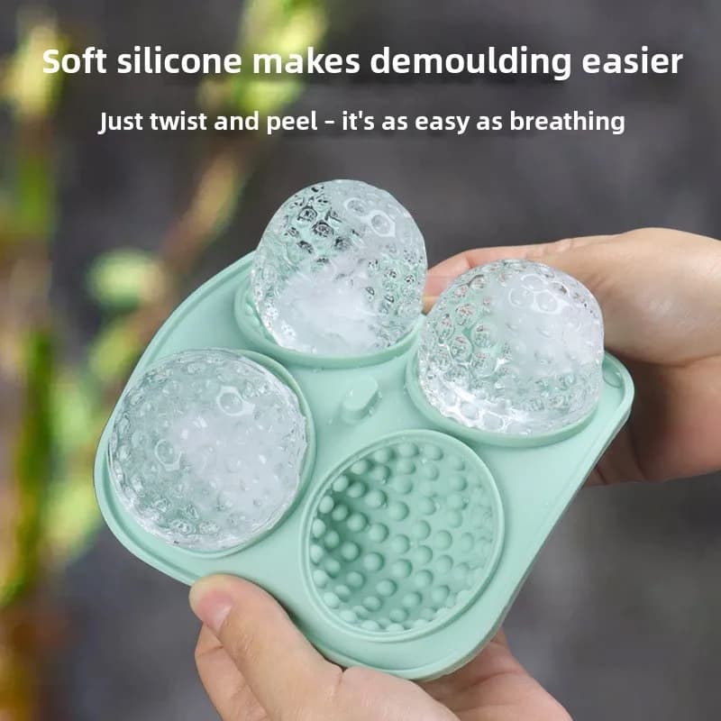 Stampo per Ghiaccio in Silicone per Golf e Hockey, Set da 4 Pezzi, Stampo per Cubetti di Ghiaccio a Forma di Baseball e Star Wars, Dispositivo per Fare Ghiaccio a Sfera per Casa