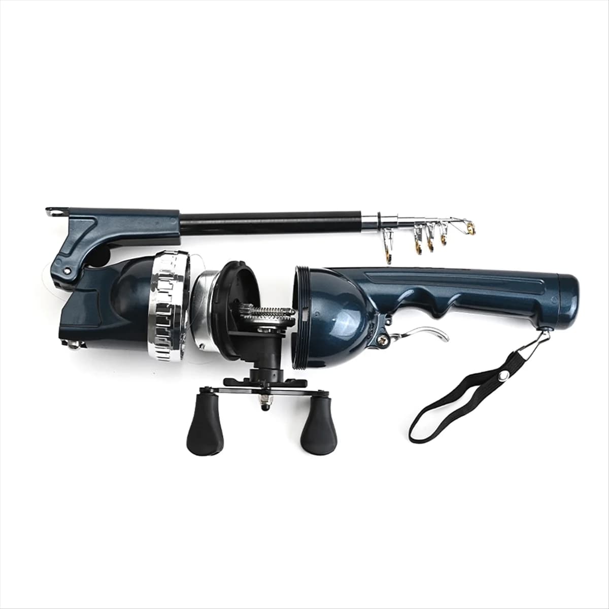 X59A Canna folding fishing portable Fly telescopic fishing rod with reel Mini folding fishing rod for fishing