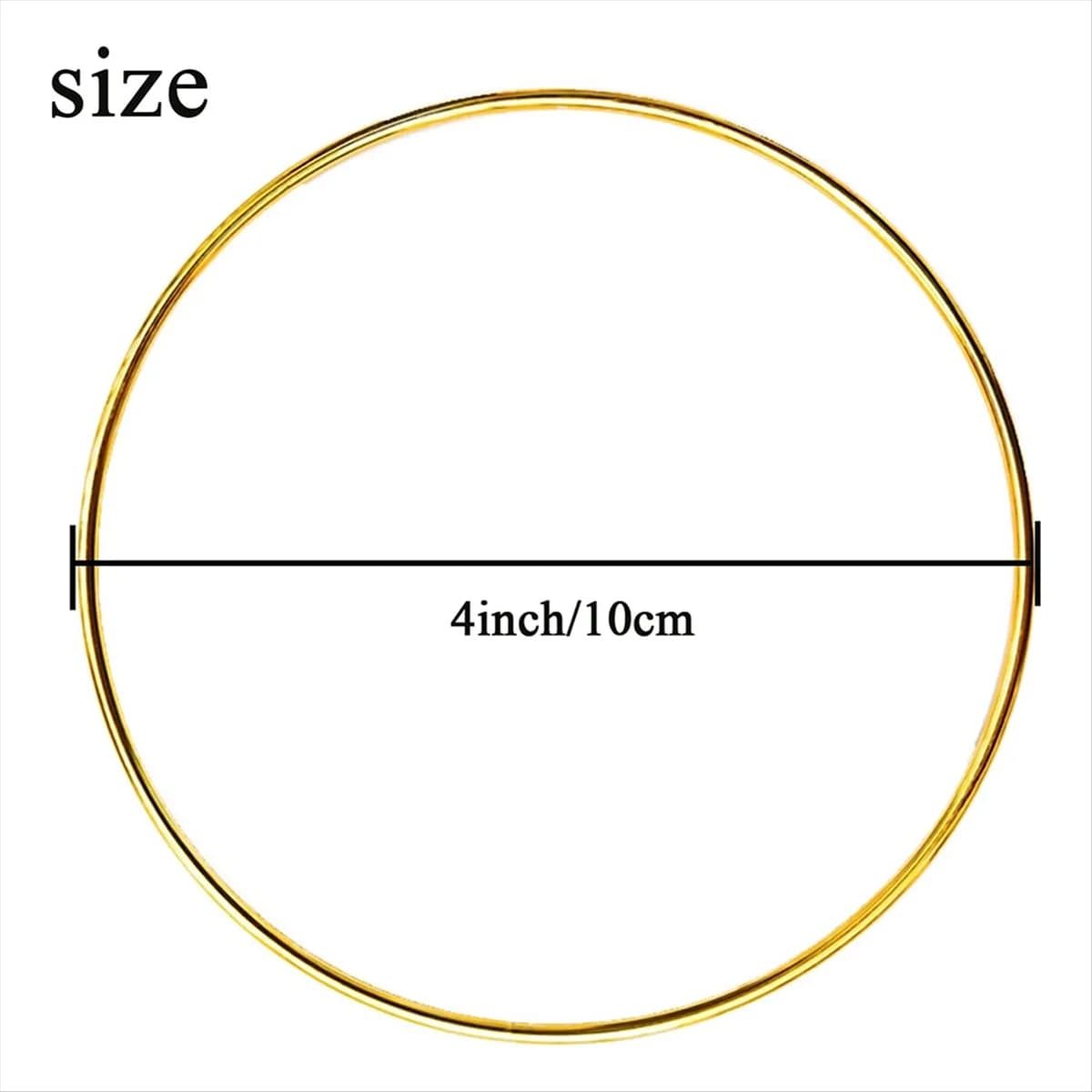 ABNH 20pcs 4inch Dream Catcher Rings Metal Crafts Hoops Wreath-Macrame Creations Rings for DIY Crafts
