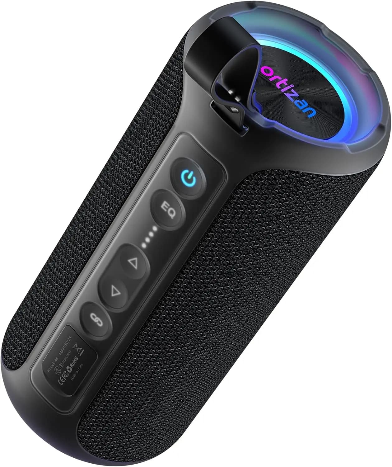 40W Portable Bluetooth Speaker, 30H Playtime, IPX7 Waterproof, TWS Pairing, Deep Bass, EQ Modes, Dynamic Lights for Outdoor, Shower, Gifts