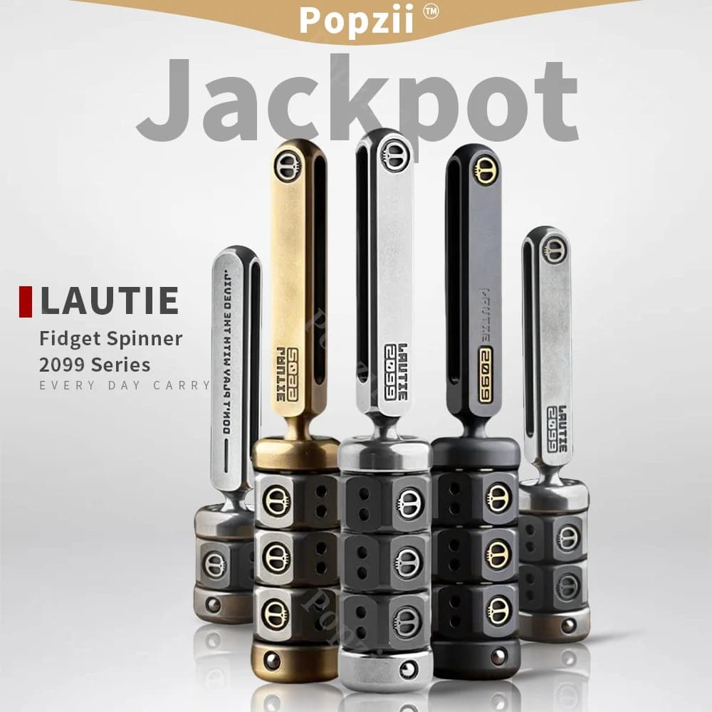 LAUTIE Jackpot Fidget Spinner Fingertip Gyro 2099 Serie EDC Giocattoli agitati magnetici Ornamento da tavolo Giocattoli sensoriali per adulti