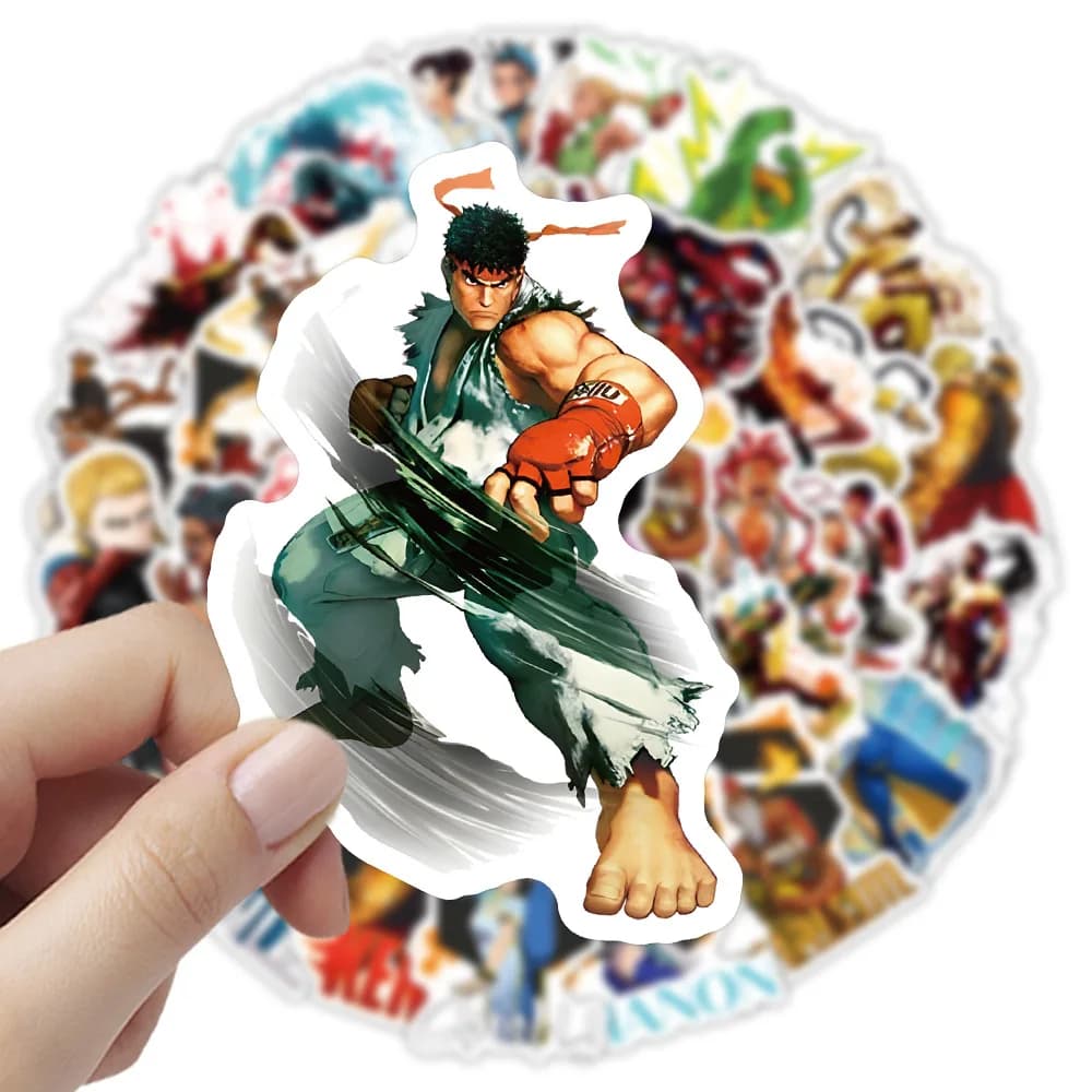 10/60 pezzi adesivi Street Fighter SNK VS. CAPCOM gioco adesivi fai da te impermeabili decorazione notebook chitarra mobile valigia graffiti