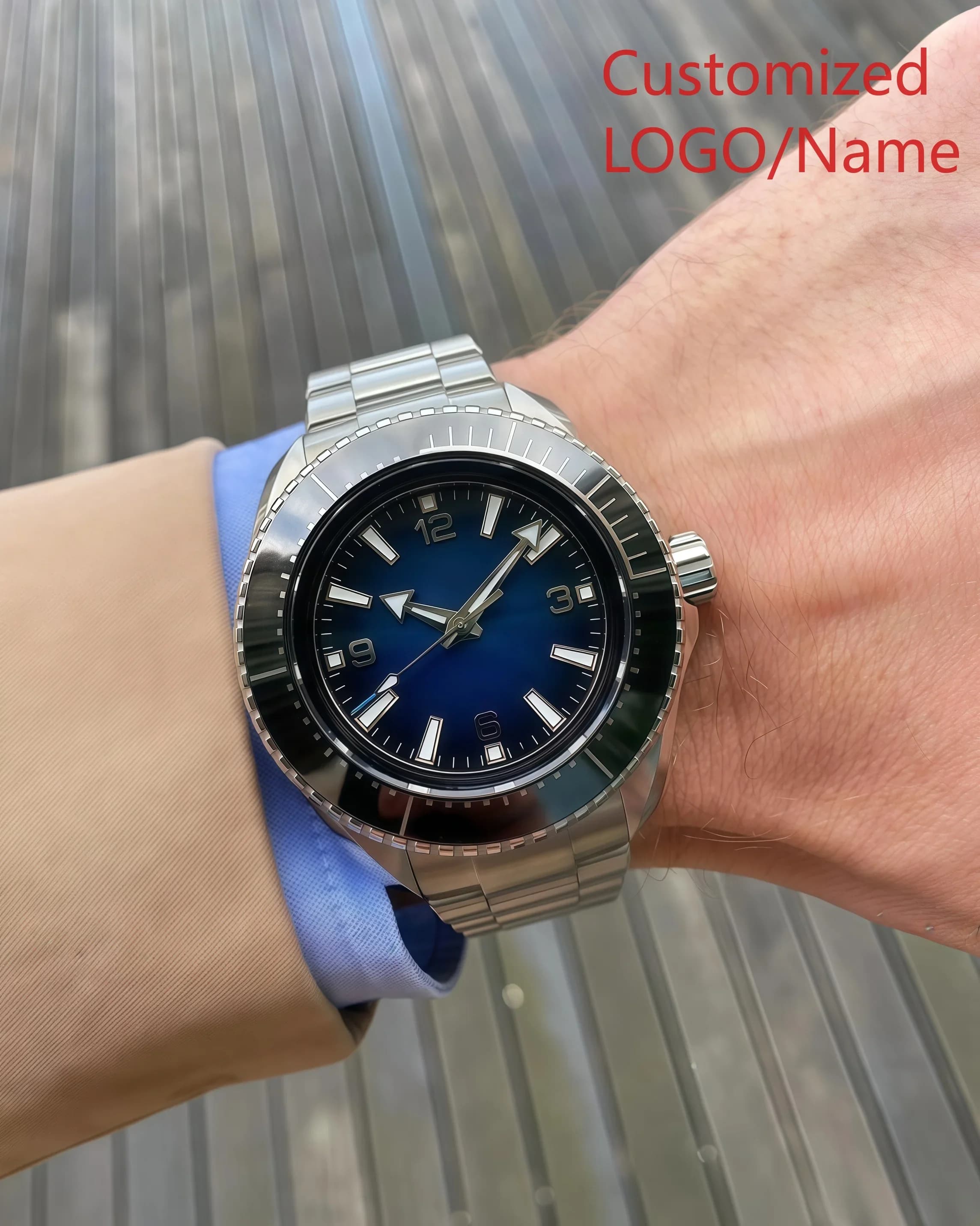 A186. Store Customized Watches 43mm Men Automatic Movement 904l Stainless Steel Watch