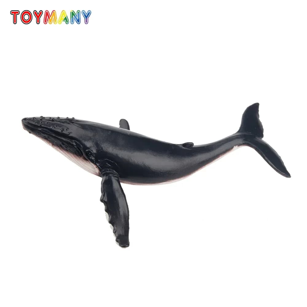 Toymany Simulazione Balena Gobba Oceano Modello Animale Giocattolo Mini Figure Bambole Action Figurine Giocattoli Regalo per Bambini Decorazione Torta
