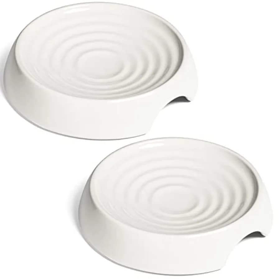 Cat Bowls, Whisker Friendly Food Bowl for Indoor Cats, Reliefs Whisker Fatigue, Wide Kitten Dish, Non Slip Pet Dishes, Shallow