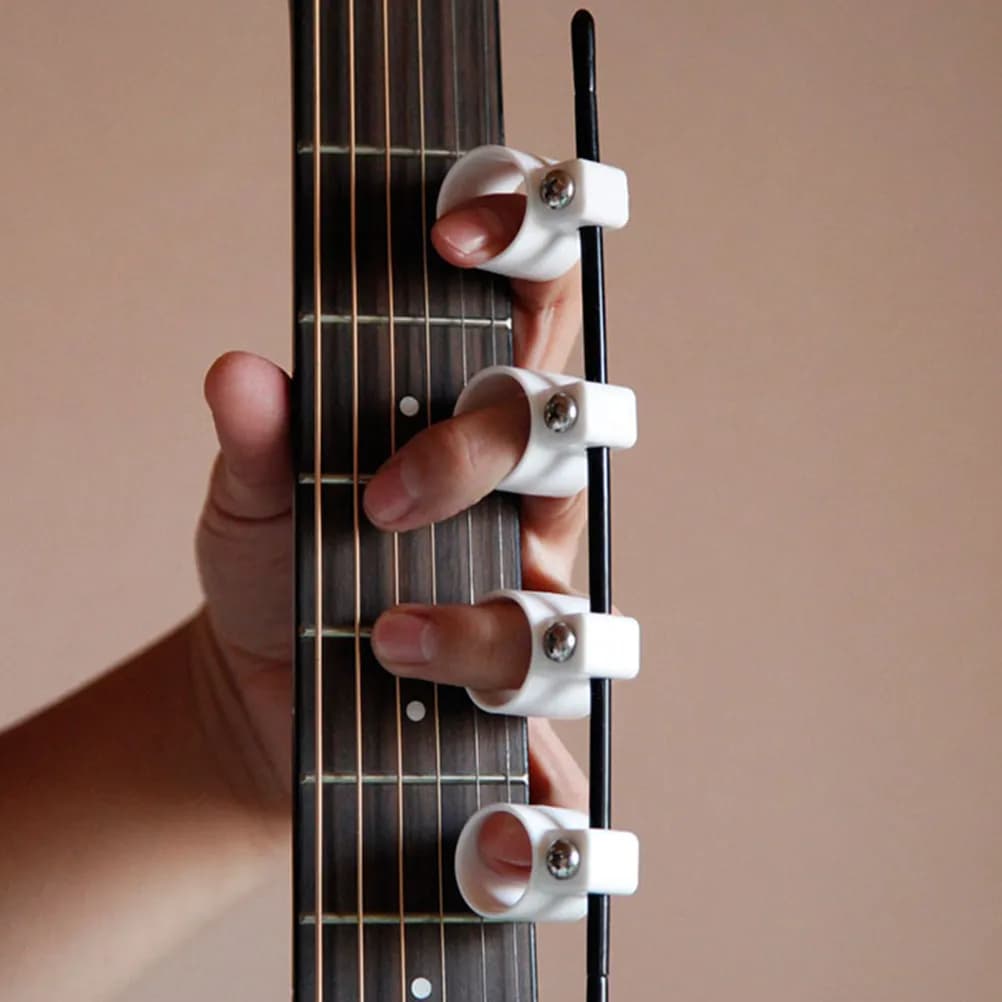 Guitar Fingertip Expander Hand Exerciser for Finger Stretching Strength Building and Dexterity Training on Guitar Piano Ukulele