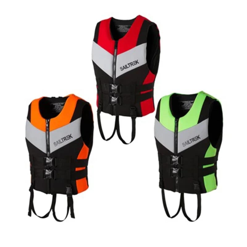 Giubbotto di salvataggio Jetski leggero con cerniera frontale all'ingrosso Nuoto da uomo Wakeboard Giubbotti di salvataggio per adulti in barca Rafting
