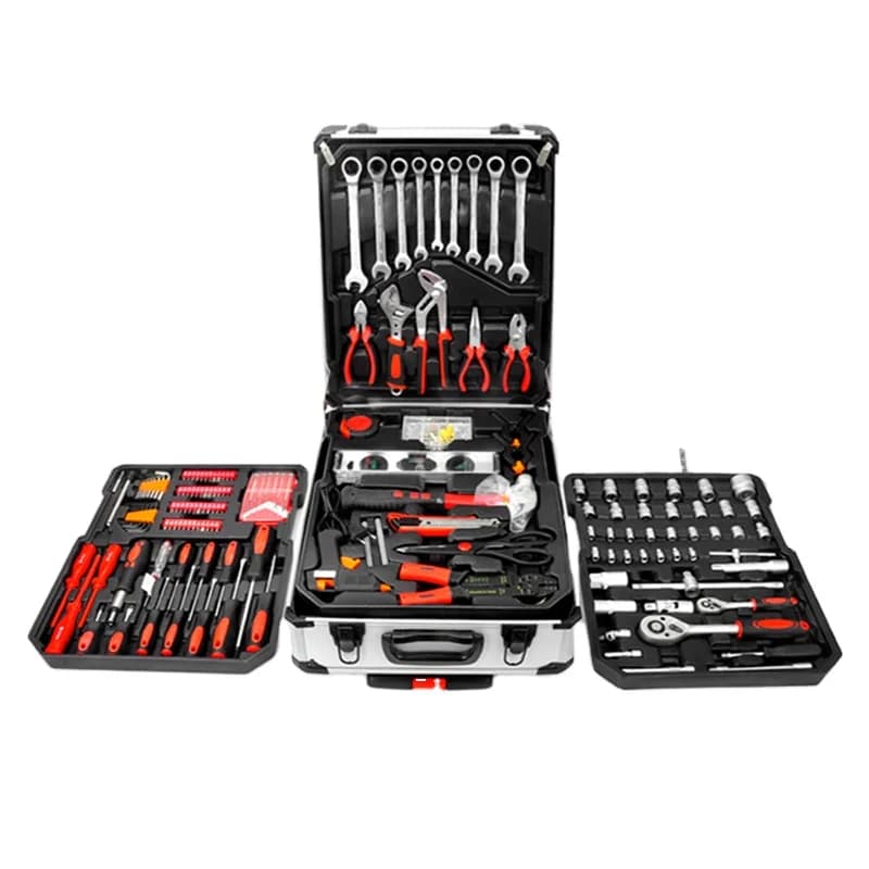 399Pcs Tool Set with 9Pcs Gear Wrench Socket Spanner Set Wheel Repair for Car and Bicycles Tool Set Kit