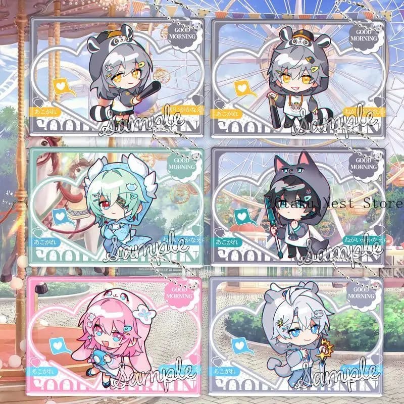 Honkai Star Rail Anaxa Dan Heng Phainon Acrylic Photocard Keychain Clear Card Backpack Hanging Ornament Collectible Gift