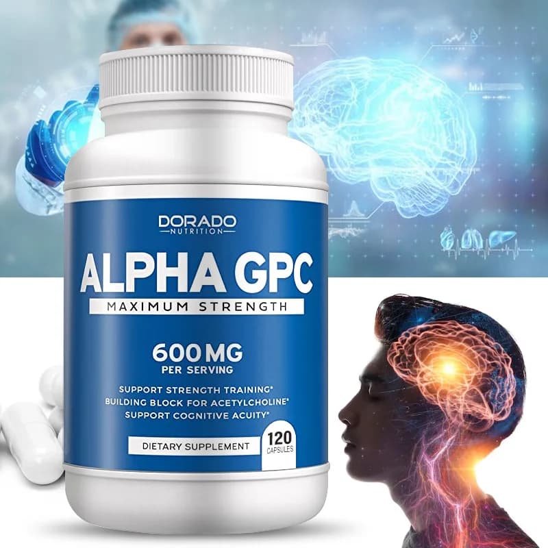 Alpha GPC Choline brain supplement for advanced memory formula of acetylene, concentration and suplement of brain support