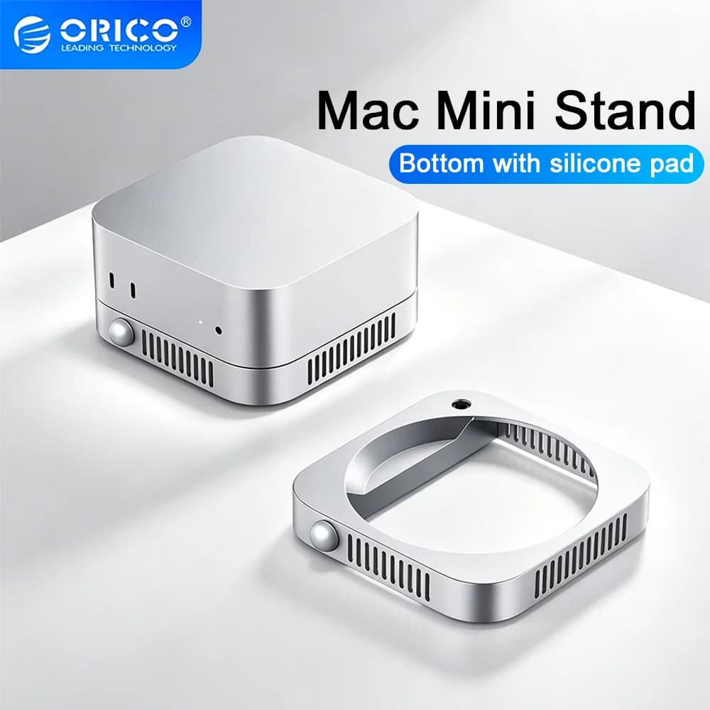 ORICO Supporto per Mac mini M4/M4 Pro, Dock per Espansione Memoria, Supporto per Dissipazione del Calore, Accessori di Raffreddamento per MAC MINI M4/M4 Pro