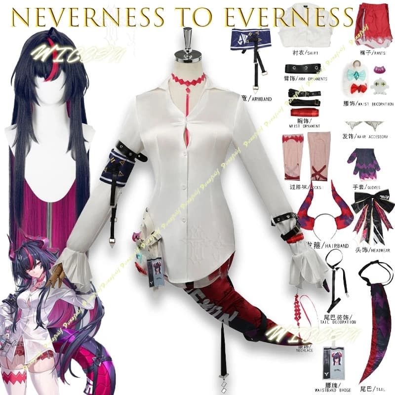 ​​Game Neverness to Everness Shinku Same Style Cosplay Outfit For Comic Con Party Anime Role Play Full Costume Halloween cos​
