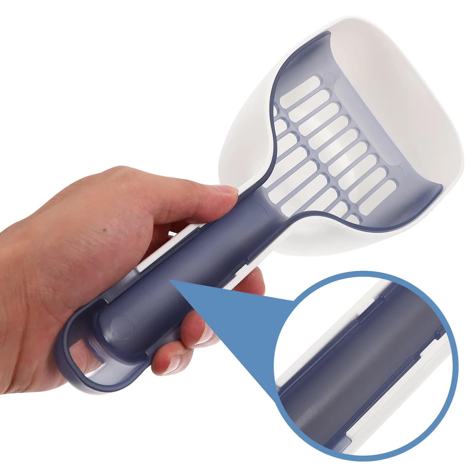 Set di 1 Paletta per Lettiera per Gatti, Sistema Premium per la Pulizia della Lettiera, Design Efficiente con Paletta e Spatola per la Cura dei Gatti Domestici