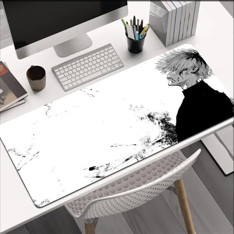 Tokyo Ghoul Tappetino per mouse da gioco Anime Tappetino per mouse grande Gamer Morbido Tappeto da ufficio Tastiera Tappetino da tavolo Accessori per computer XXL Tappetini da scrivania