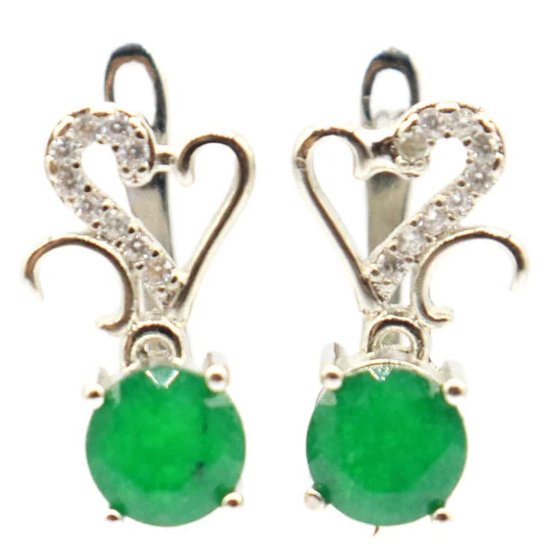 Acquista 4 Ricevi 1 gratis 15x8mm Piuttosto vero rosso rubino verde smeraldo blu zaffiro CZ Orecchini a bottone in argento da indossare ogni giorno