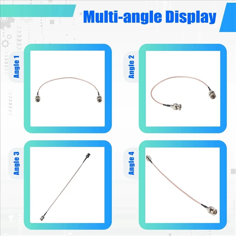 4Pcs 3G HD SDI Cable BNC Cable 30Cm 75 Ohm For Cameras BMCC Video Equipment Supports HD-SDI 3G-SDI 4K 8K SDI Video Cable