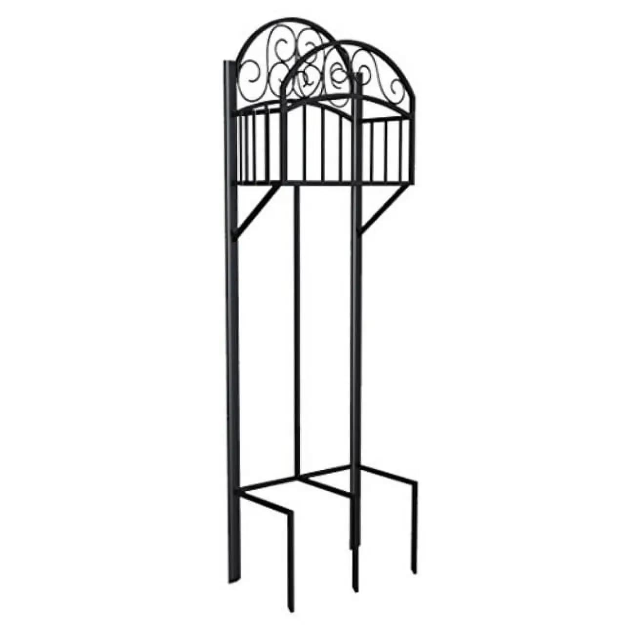 Hose Stand with Built-in Shelf for Garden Hose Storage and Organization