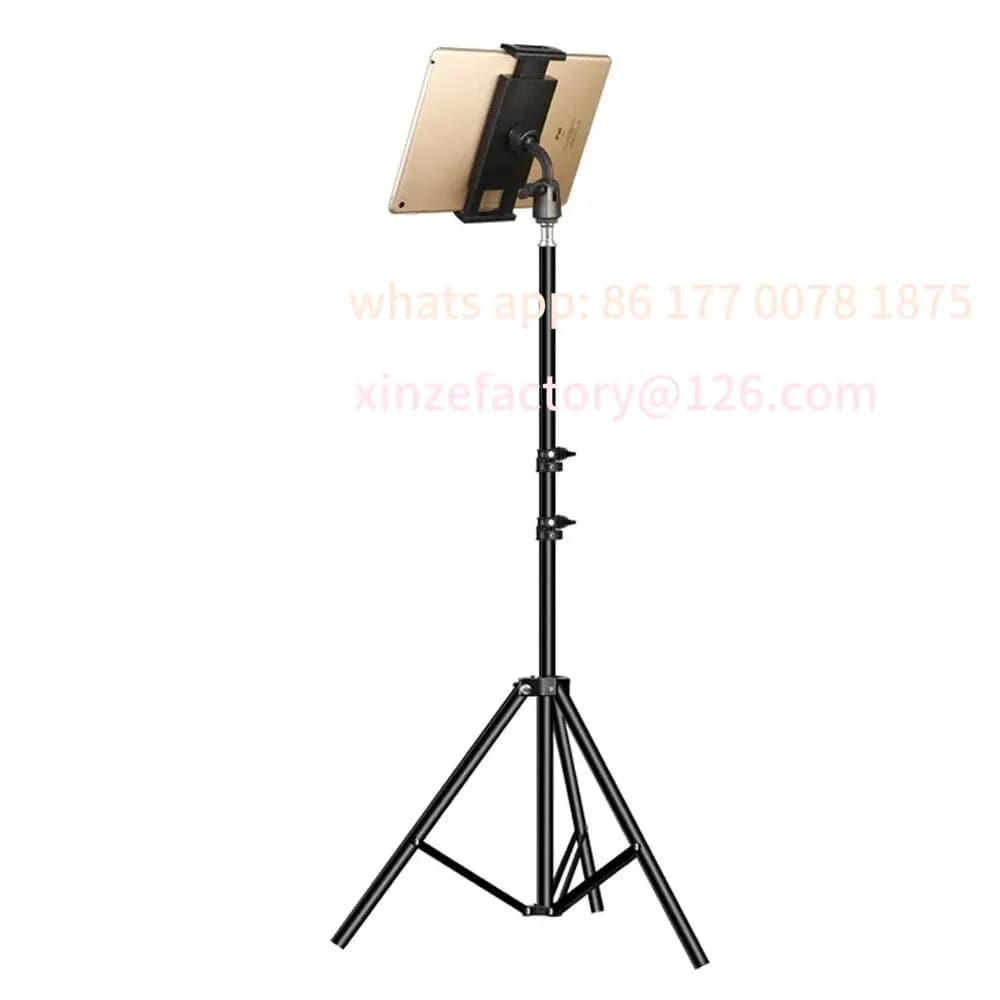 Supporto per supporto regolabile con supporto per tablet da pavimento per treppiede personalizzabile