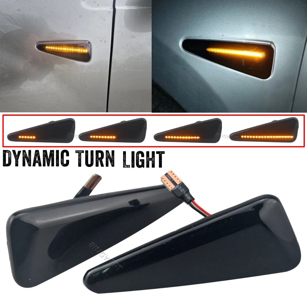 2PCS Dinamico LED Indicatore Laterale Luce di Segnale di Girata Lampeggiante Lampada Per Dacia Logan Sandero I Renault Simbolo MK2 Thalia 2008-2012