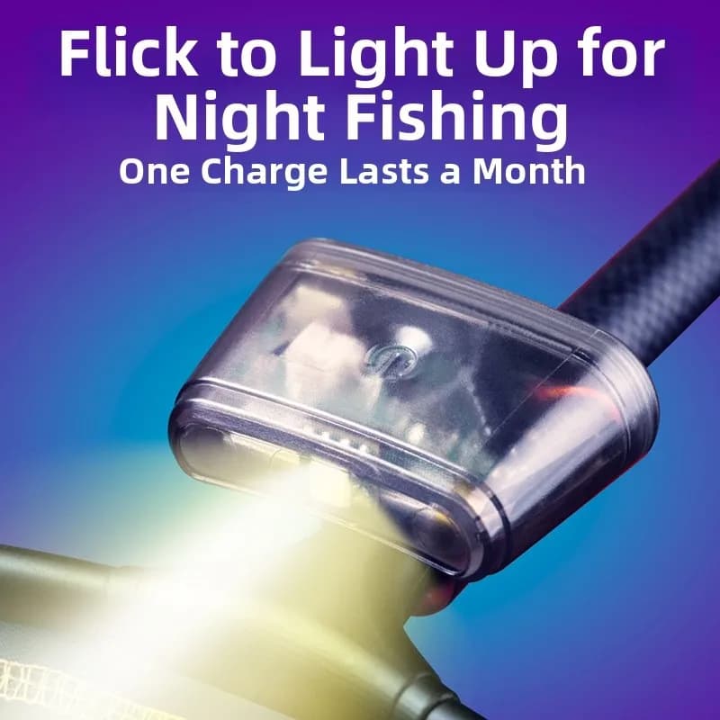 Lampada LED Ricaricabile USB Multifunzione a Induzione per Pesca Notturna, per Illuminare Esche/Ami/Reti da Pesca