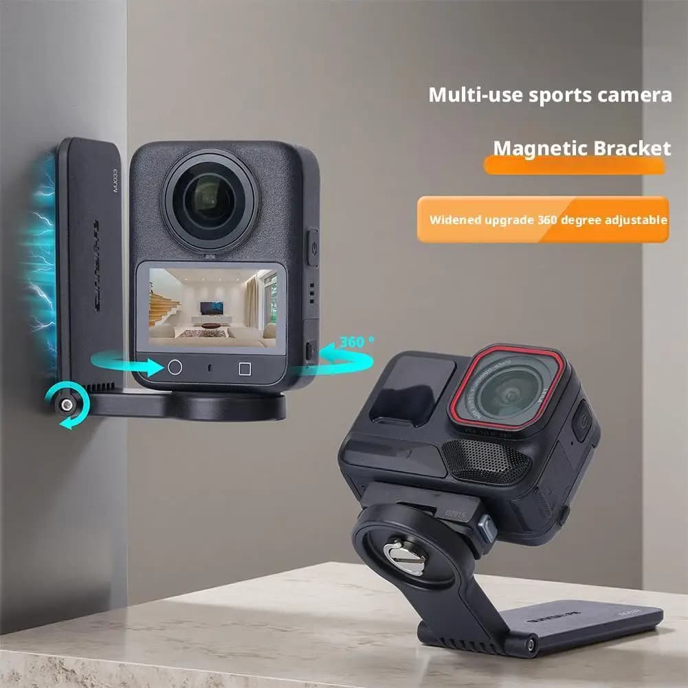 Supporto per action camera magnetico multiuso per controller da tavolo Insta360 GO Ultra Base di supporto ammortizzante
