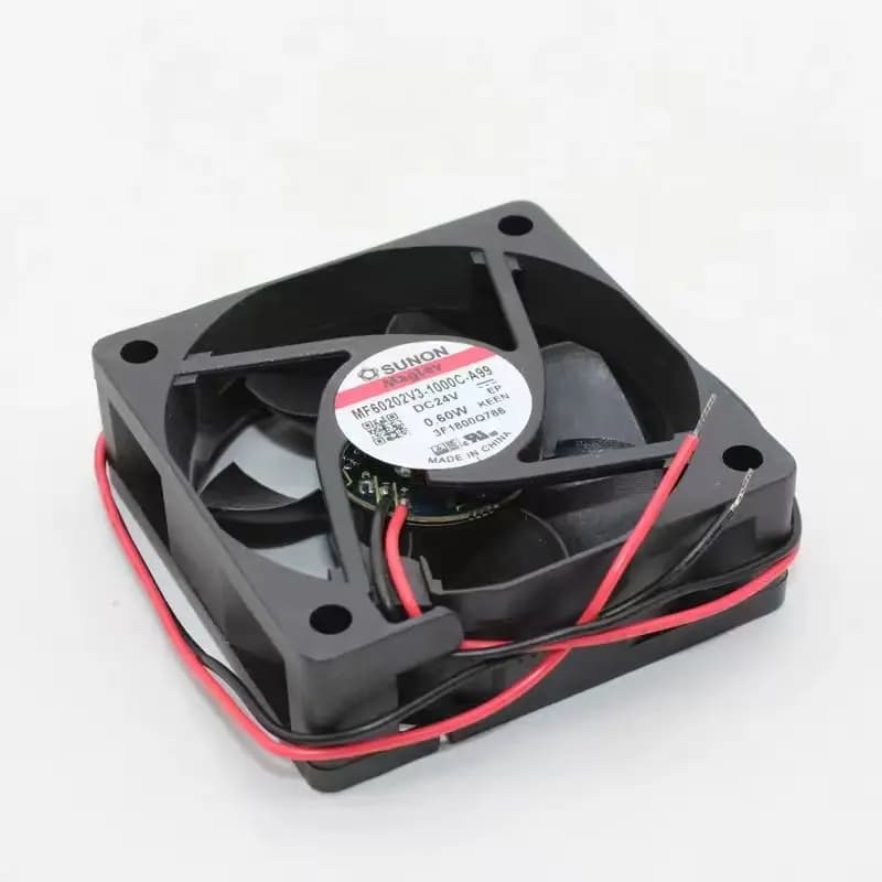 Silent 3D Printer Fan 60mm MF60202V3-1000C-A99 New for Sunon 6020 24V 6cm, Ultra-Silent Cooling Fan 60x60x20mm