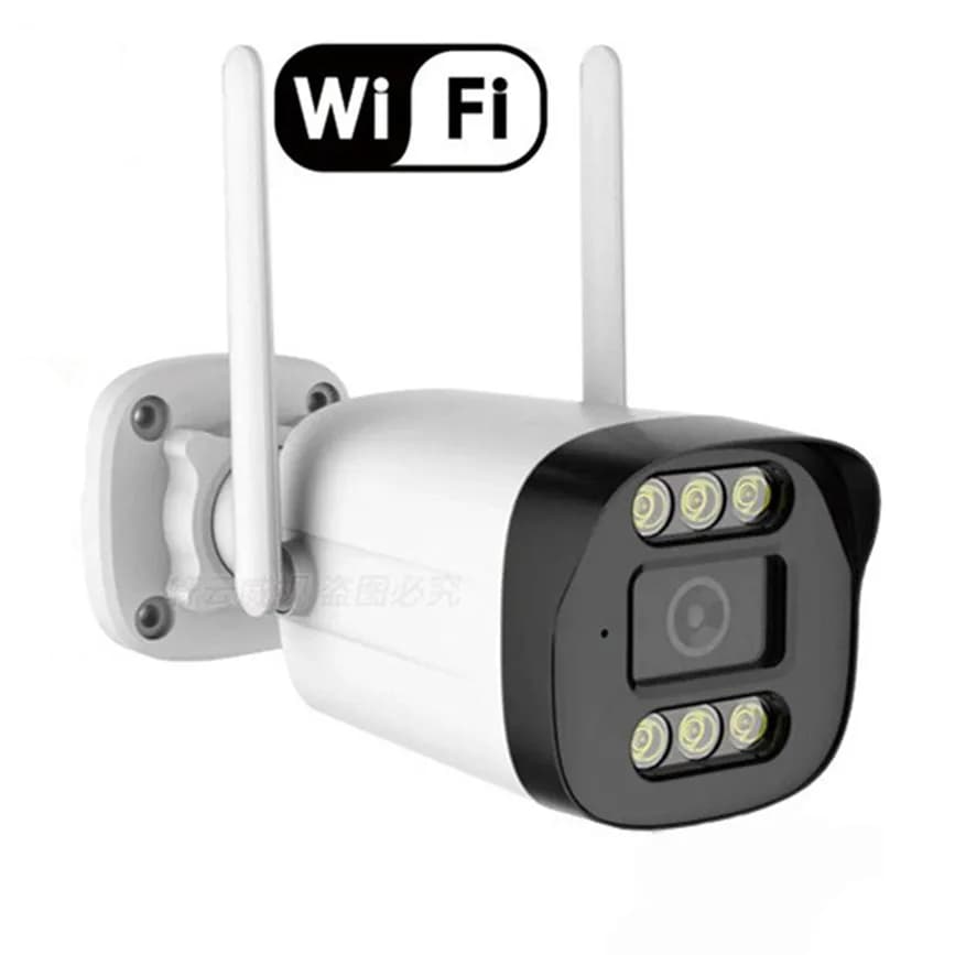 3MP 1296P iCsee APP Telecamera bullet IP WIFI a colori AI Rilevazione umanoide Baby monitor di sicurezza domestica