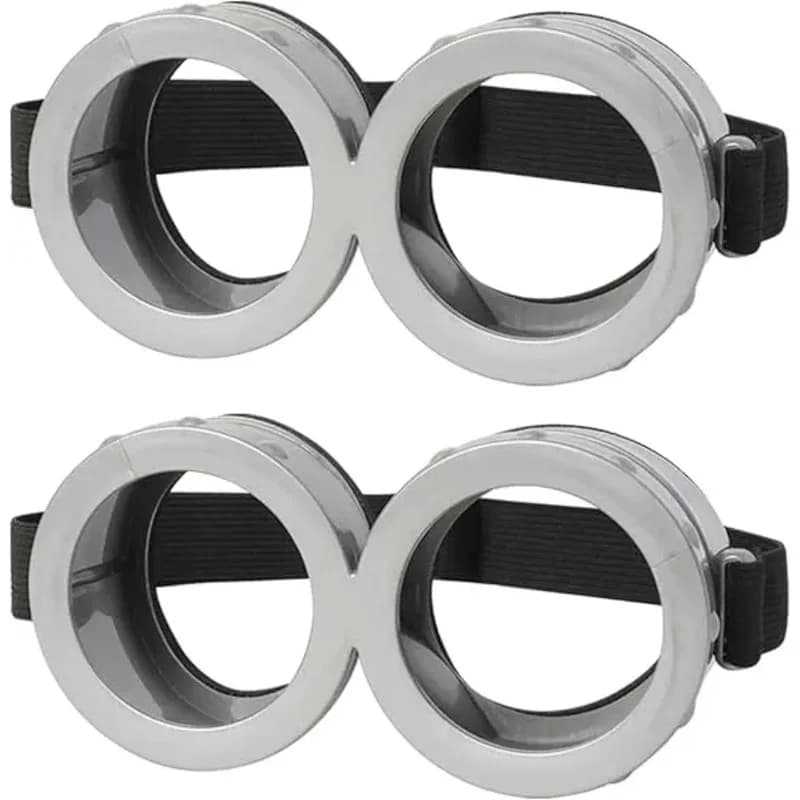 2 pezzi occhiali di Halloween per bambini adulti occhiali 3D occhiali accessori per costumi Minion Cosplay festa di compleanno set film divertente vestire