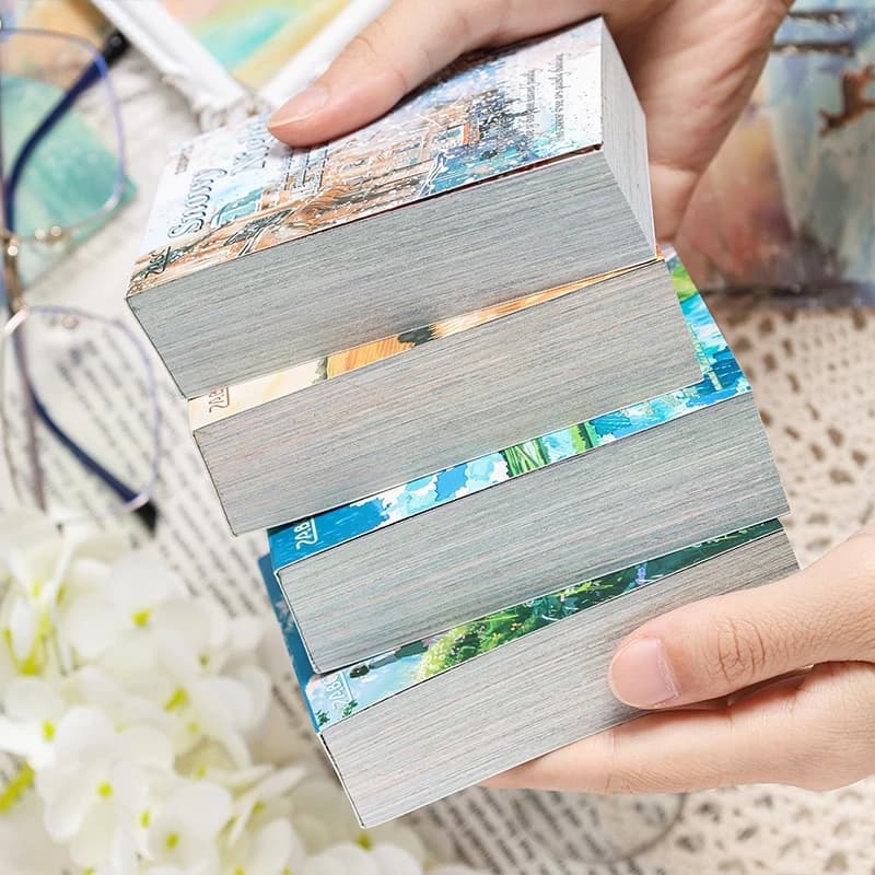 200 sheets for landscape decoration Four Seasons, diary, album, scrapbooking material, background paper, garbage diary supplies