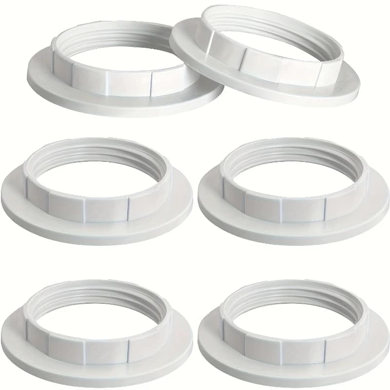 E27 E14Paralume Collare Anelli Filettato Candelabri Base Fermo Blocco Paralumi Presa Anello Riducente Portalampada Accessori