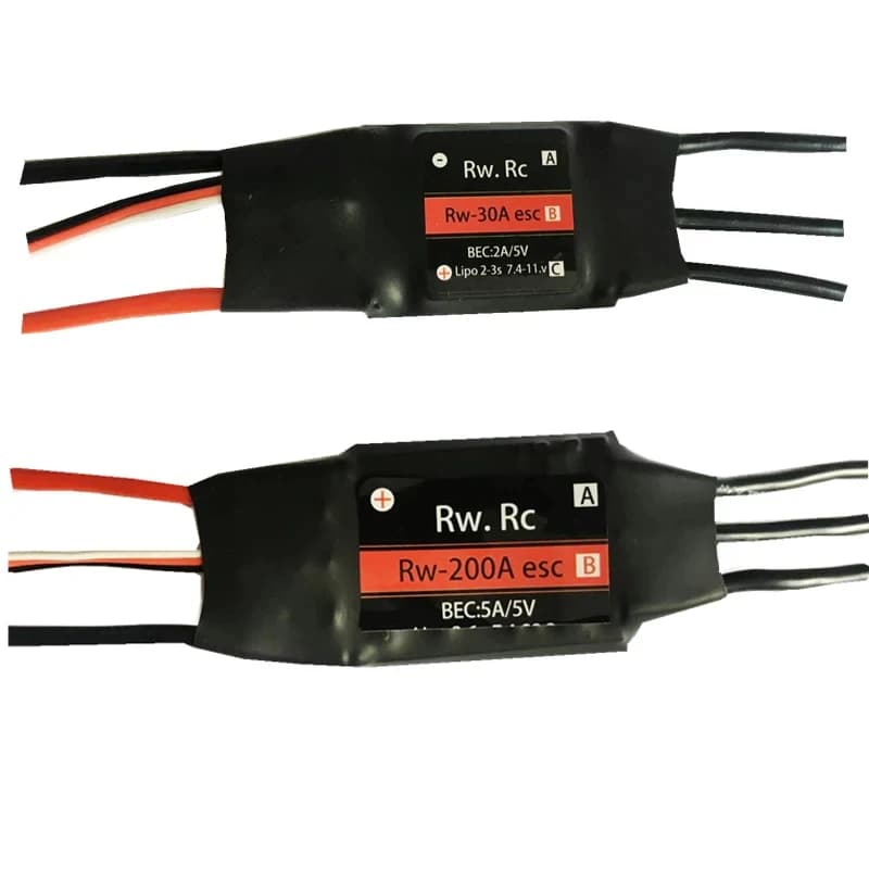 RW.RC 2-6S 30A/50A/70A/125A/200A ESC 5V/2A 5V/5A UBEC Brushless Speed Controller ESC per RC Car Boat