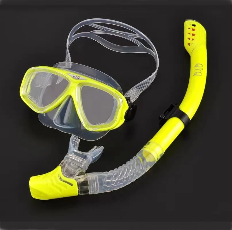 Scuba diving mask for adults Diving glasses Snorkel tempered glass Snorkel completely dry Snorkeling set for swimming