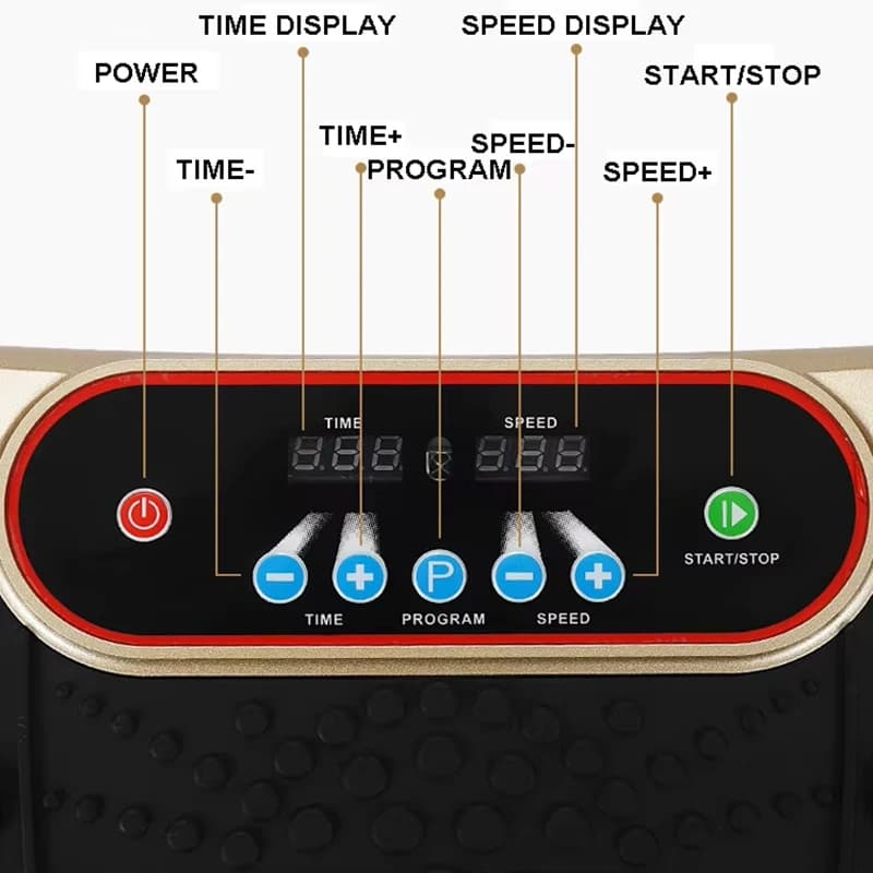 Vibrant Platform for Weight Loss, Home Fitness Exercises Machine, Ultra-thin Shaper Vibro Shaper for Body Brushing