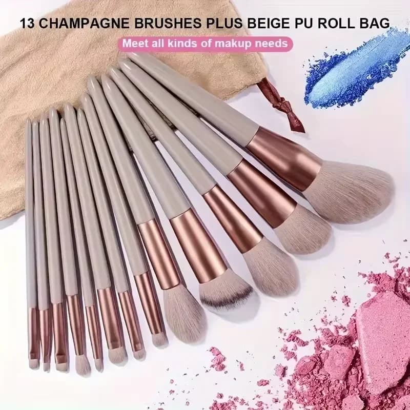 13Pcs Soft Fluffy Makeup Brush Set Soft Beauty Eye Shadow Foundation Make-up Rouge Repair Brush Beauty Products Makeup Brush Kit