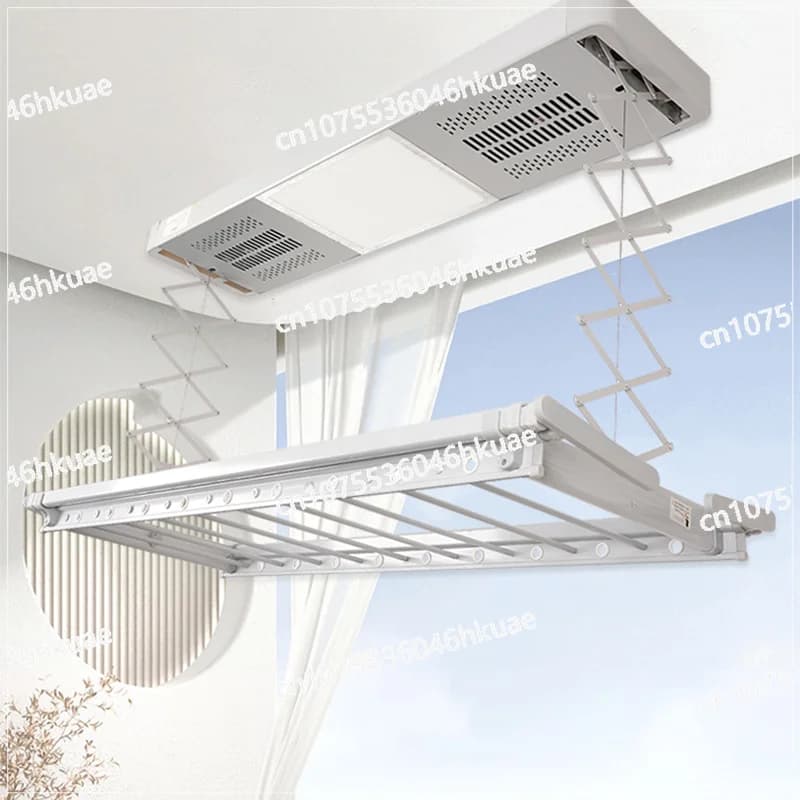 Stendibiancheria elettrico intelligente a soffitto: appendiabiti con sollevamento automatico per casa intelligente
