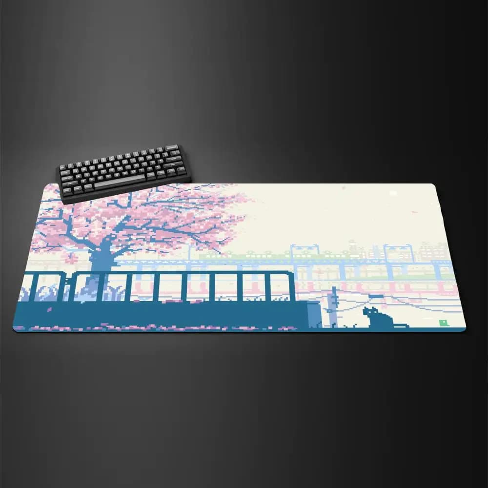 Tappetino per mouse con disegno pixel Tastiera in gomma XXL di grandi dimensioni Tappeto per mouse Tappetino per mouse antiscivolo per giocatori Coperta per mouse per ufficio domestico per laptop