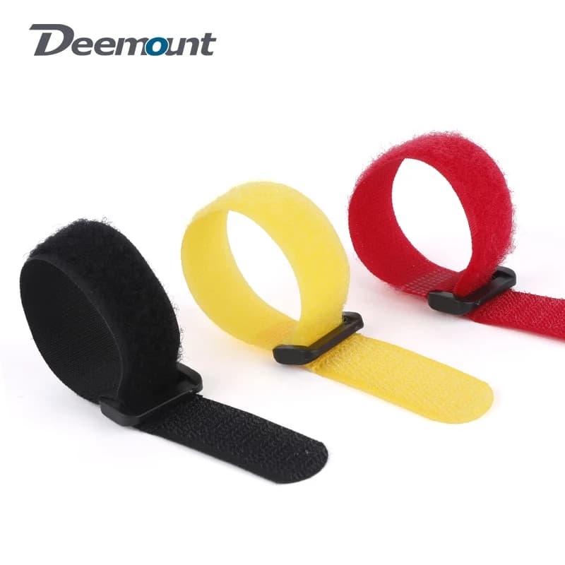 5PCS Deemount Bicycle Nylon Hook/Loop Tape Brake Cable Strap Thread Tie Pump Bottle Band Fastener Cycling Flashlight Bandage