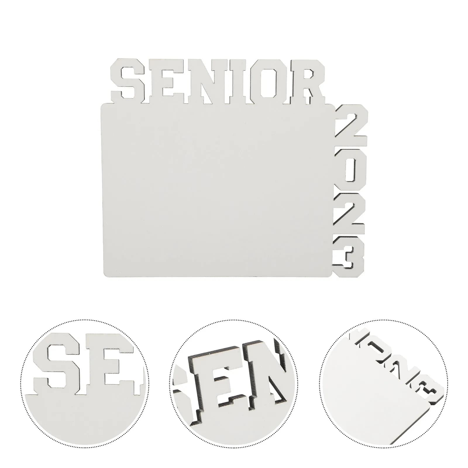Premium Sublimation Graduation Picture Frame Blank Table Centerpiece Decoration for Home Office Grad Party DIY Photo Prop
