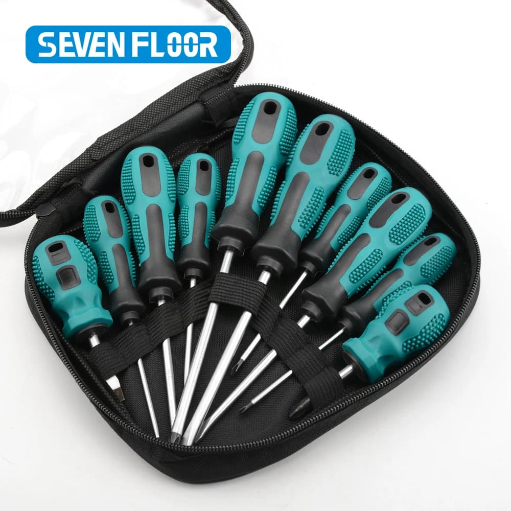 Set di cacciaviti di precisione da 10 pezzi Kit multiutensile manuale SL e PH Punta magnetica Maniglia isolata Strumenti di riparazione cacciavite