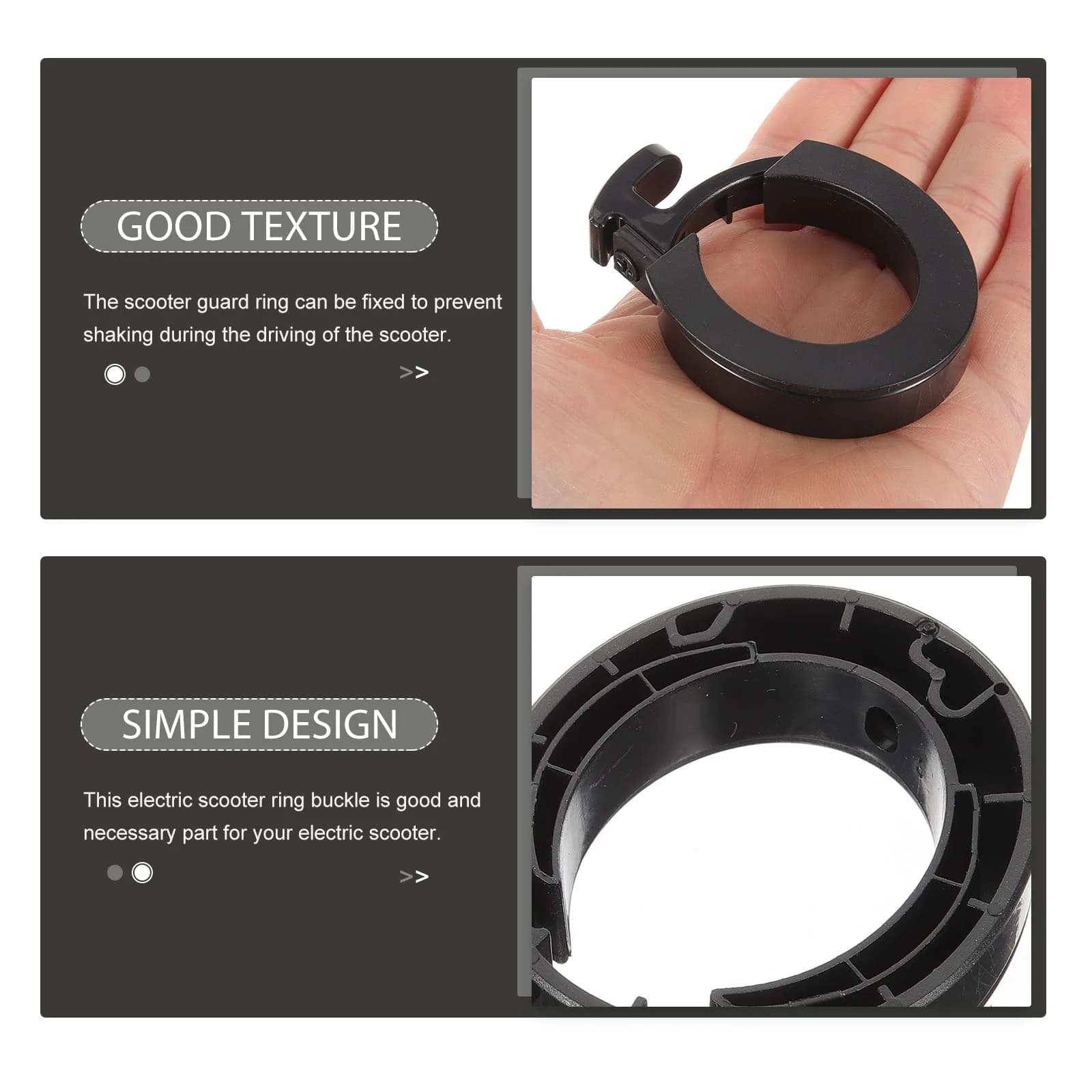 1Set Electric Scooter Part Guard Ring Buckle Secure No Shake Installation Easy Replace Front Round Locking Ring Scooter